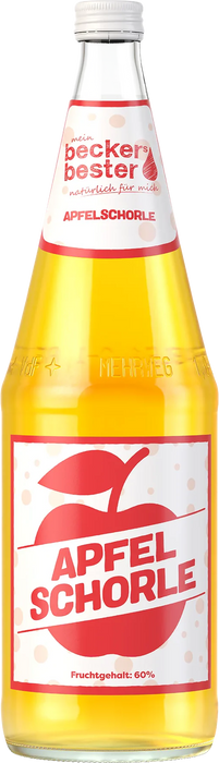 beckers Apfelsaftschorle - 6 x 1,00 l